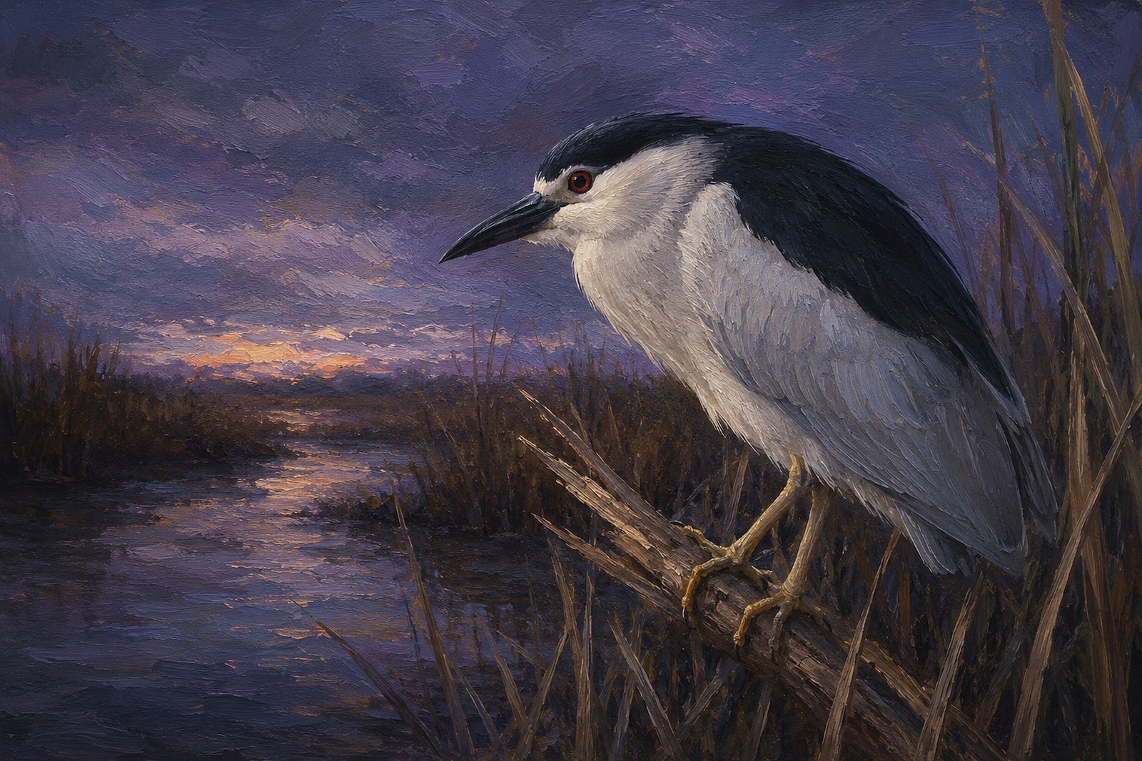 Night Heron Prints: The Moody Coastal Pick