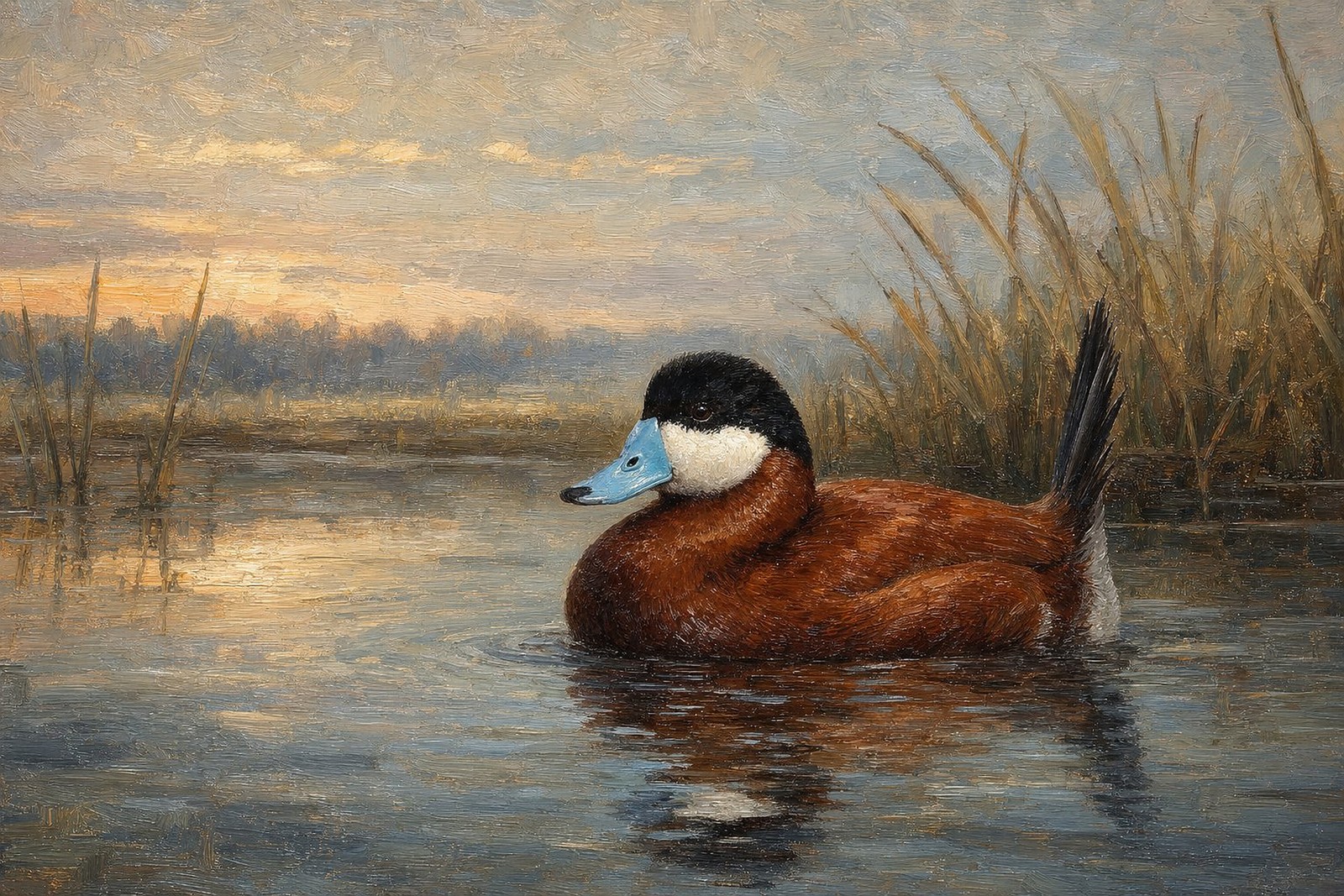Ruddy Duck in Breeding Colour