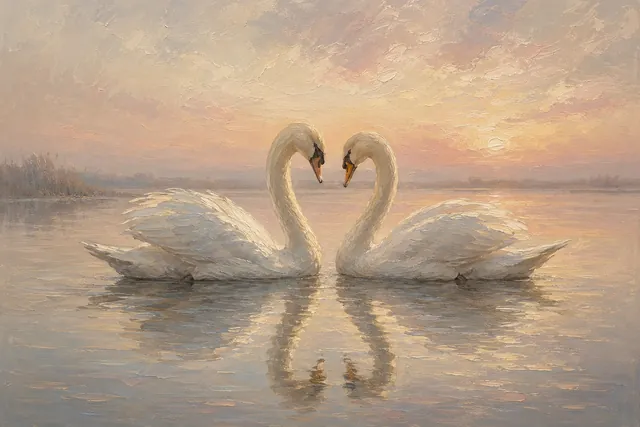Swans & Cranes print collection