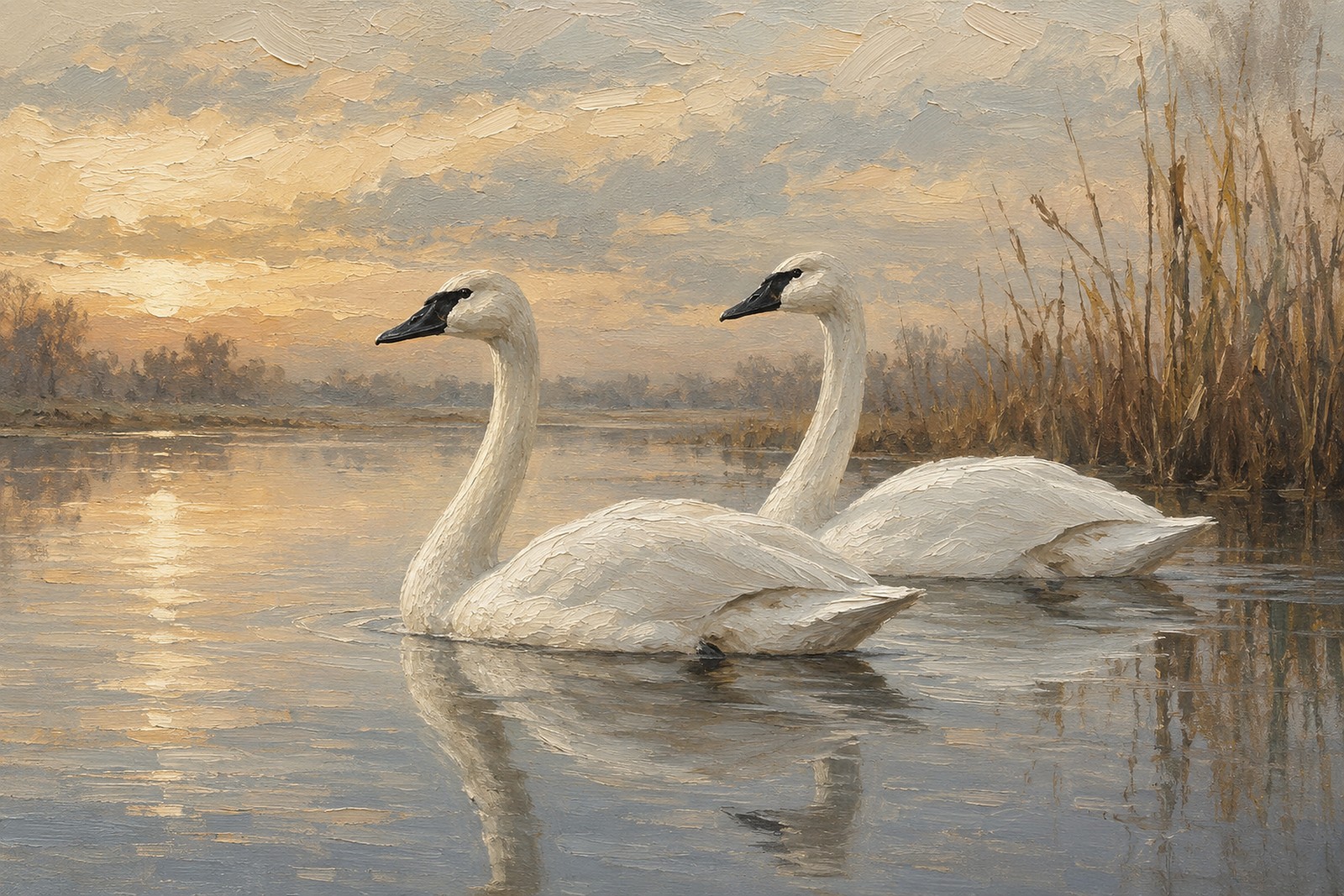 Trumpeter Swan Prints for a Calm Bedroom