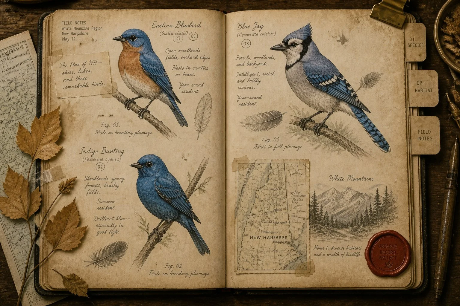 Blue Birds in New Hampshire: The Five You'll Actually See