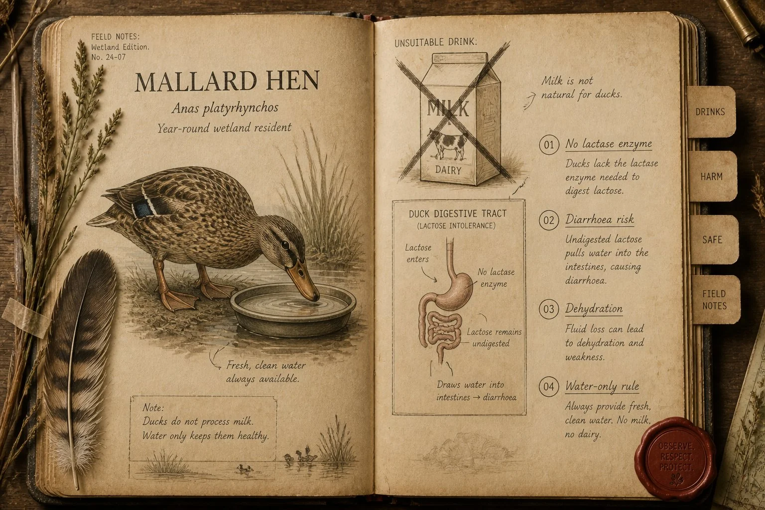 Can Ducks Drink Milk? No, and Here's Why