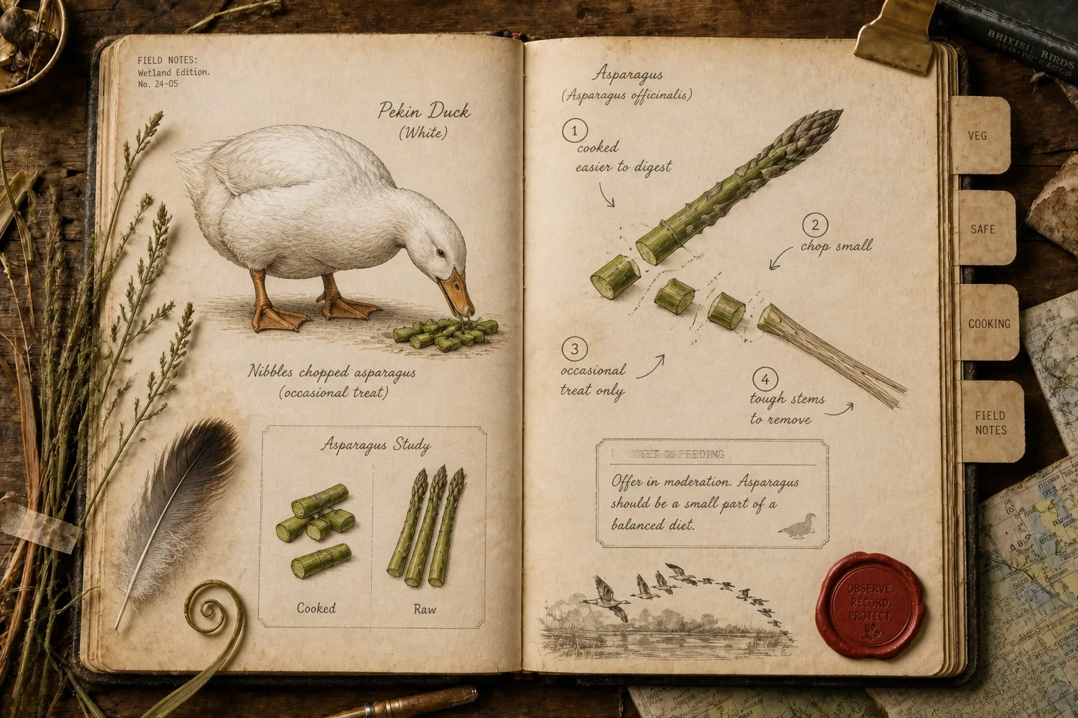 Can Ducks Eat Asparagus? Yes, Cooked and Chopped