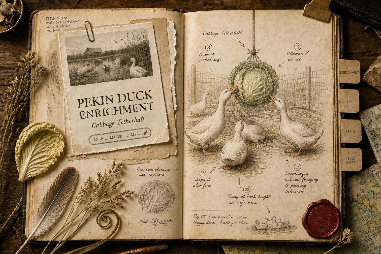 Can Ducks Eat Cabbage? Yes, and It's Great Enrichment