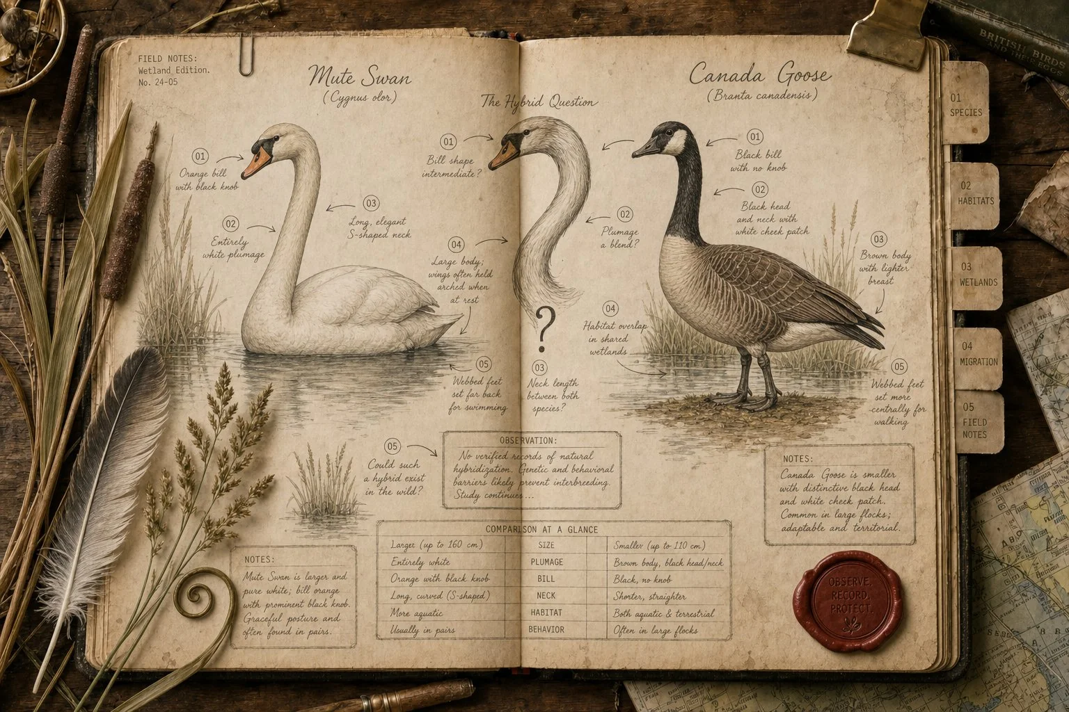 Can Geese and Swans Mate? Very Rarely
