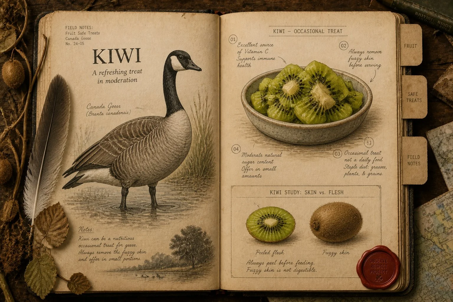 Can Geese Eat Kiwi? Yes - Peel It, Chop It, Limit the Sugar