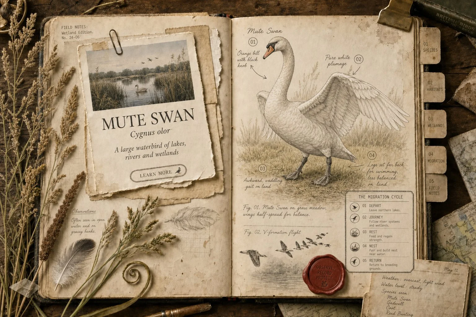 Can Swans Land on Land? Yes, but Awkwardly