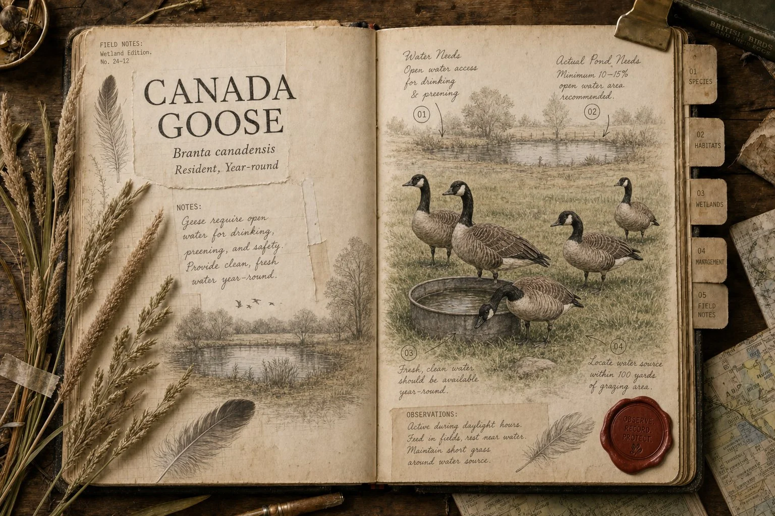 Do Geese Need a Pond? Not Really