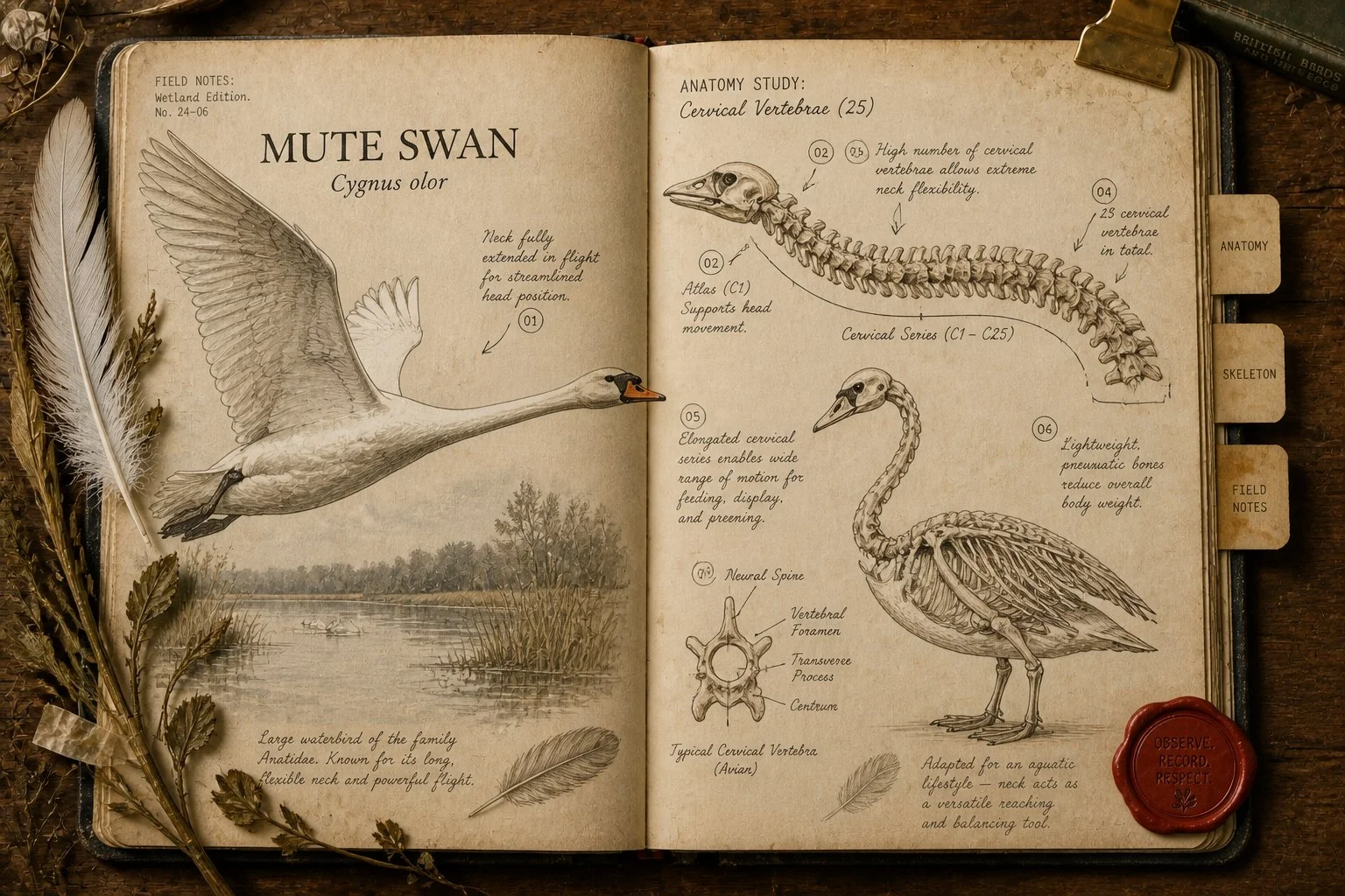Do Swans Have a Backbone? Swan Skeleton Explained