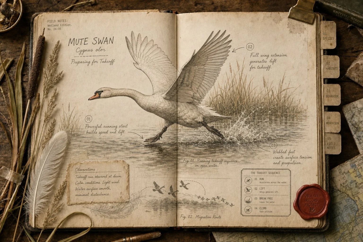 Do Swans Need Water to Take Off? Mostly, Yes