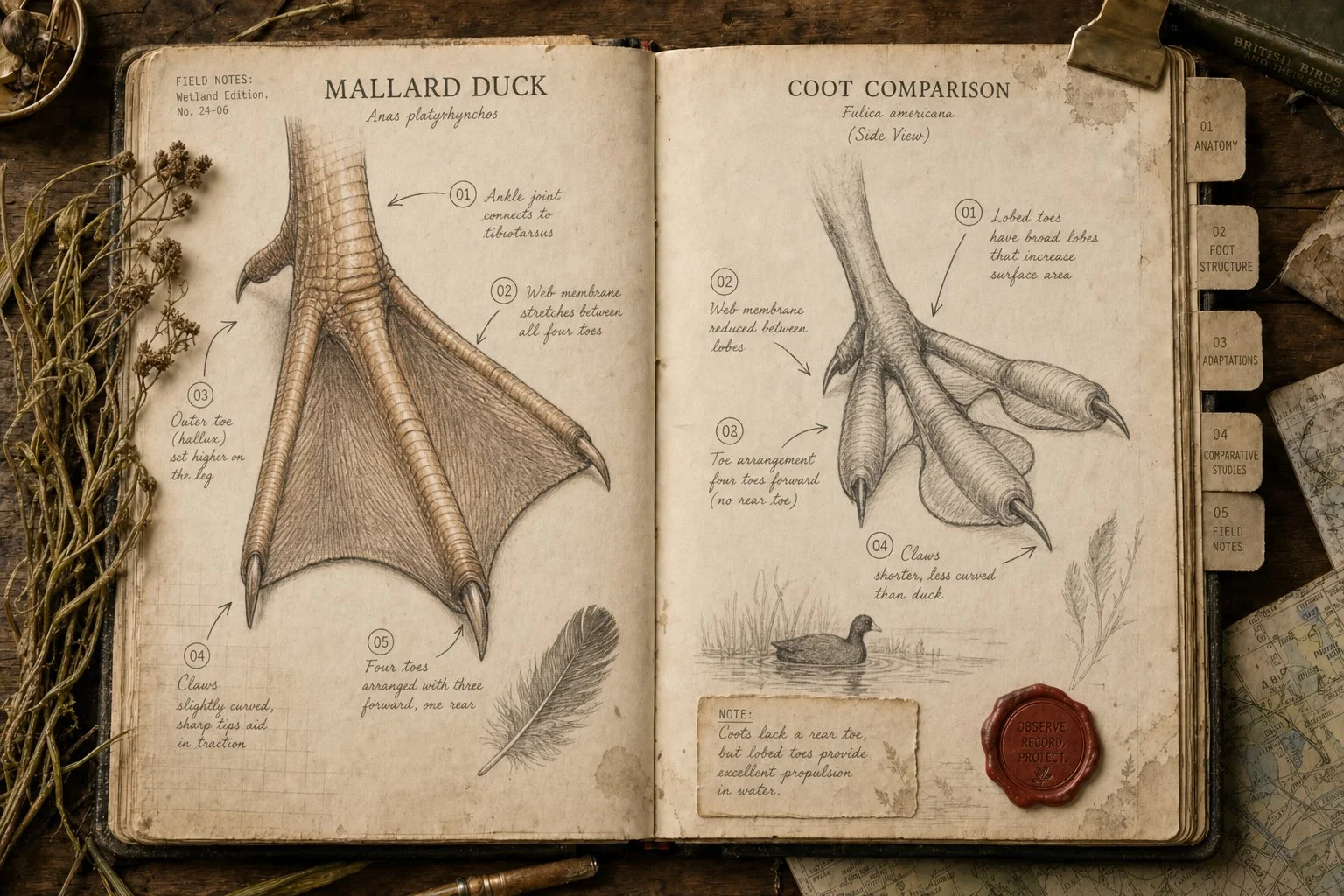 Ducks' Feet: How Webbed Feet Actually Work