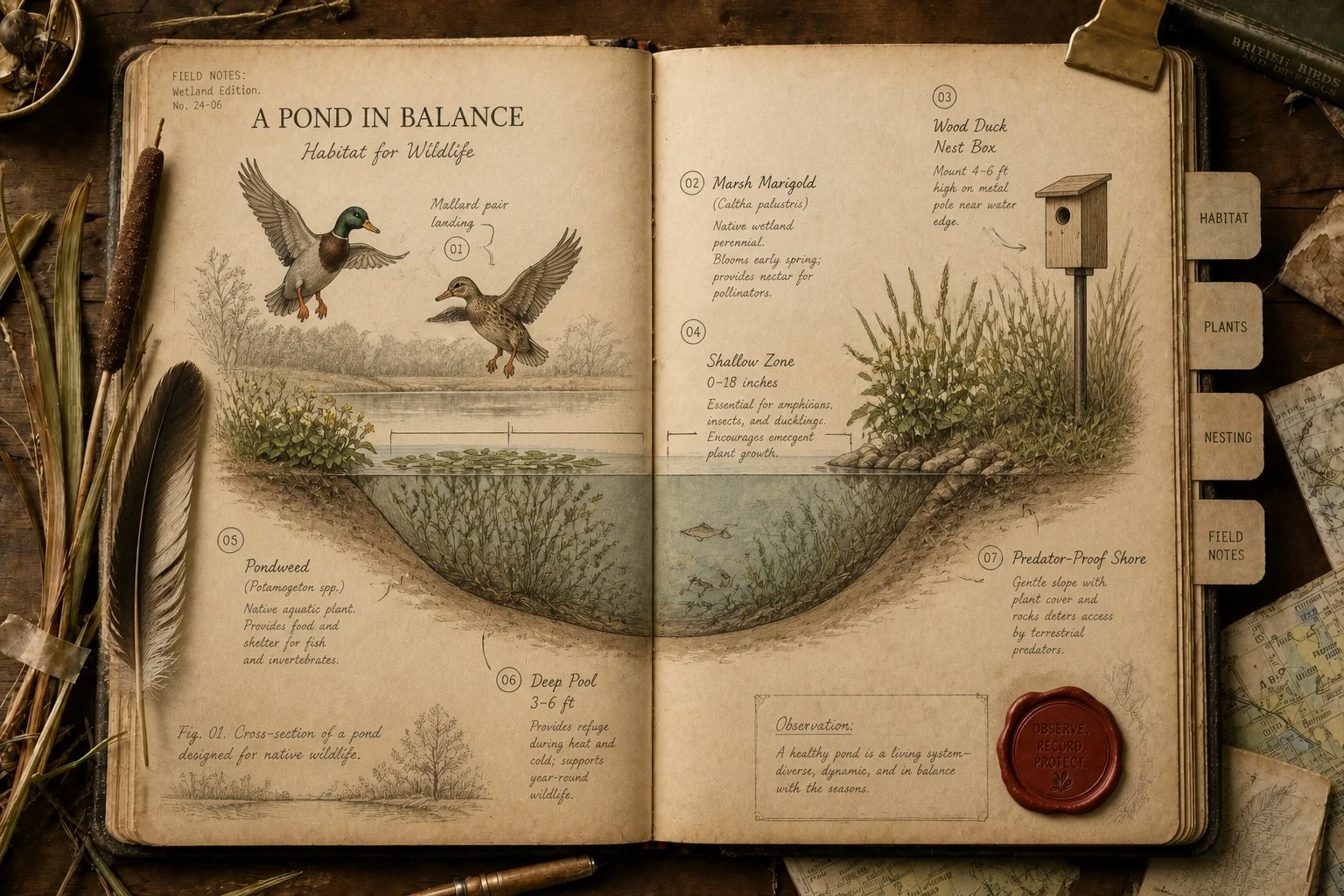 How to Attract Ducks to Your Pond: The Four-Habitat Build