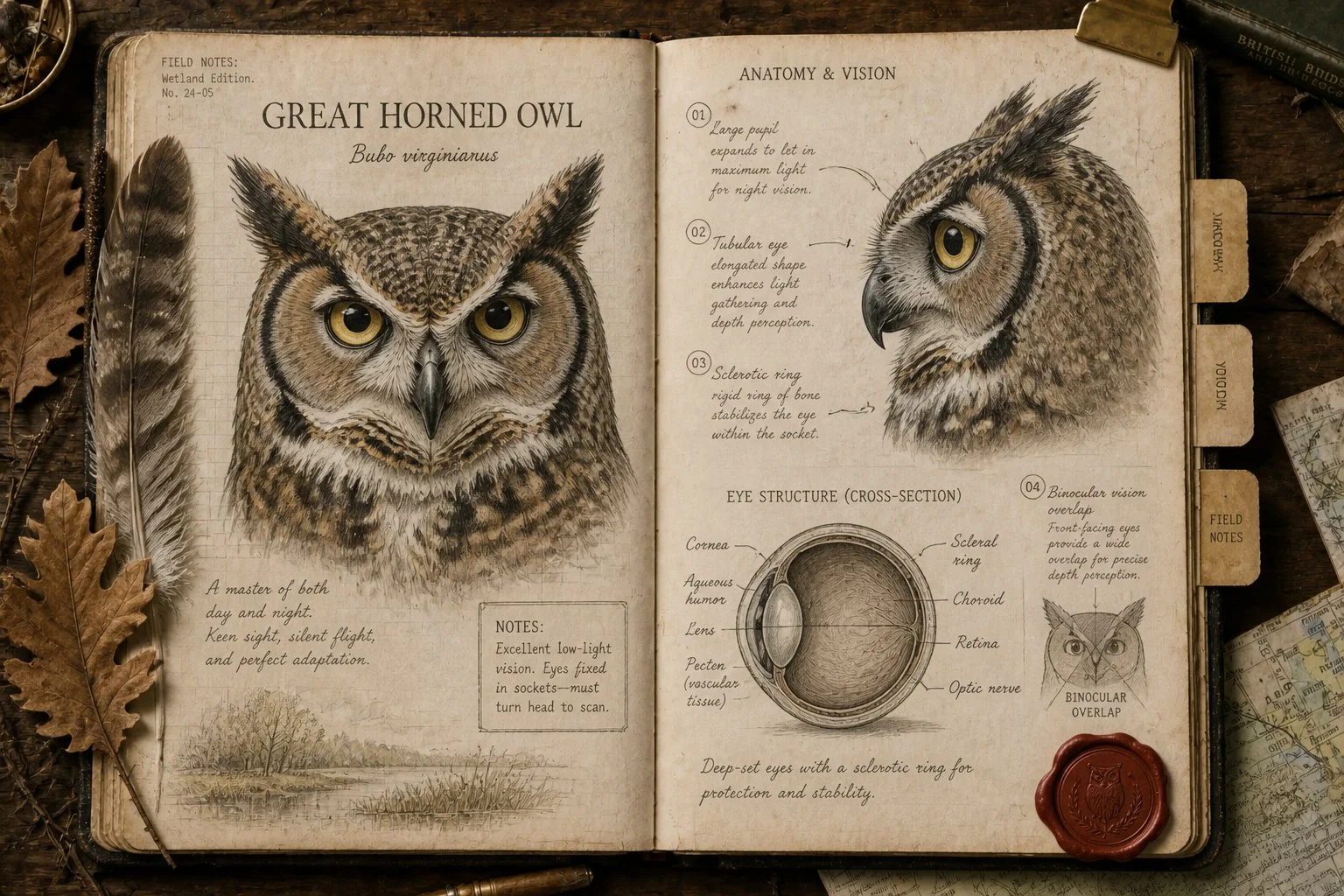 Owl Eyes: Anatomy of the Best Night Vision in the Bird World