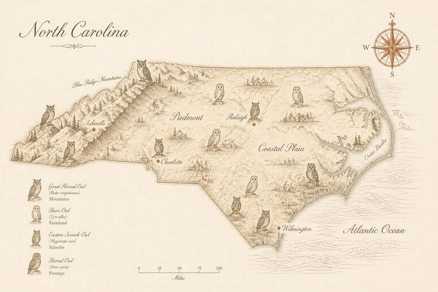 Owls in North Carolina: The 6 Species You'll Actually See