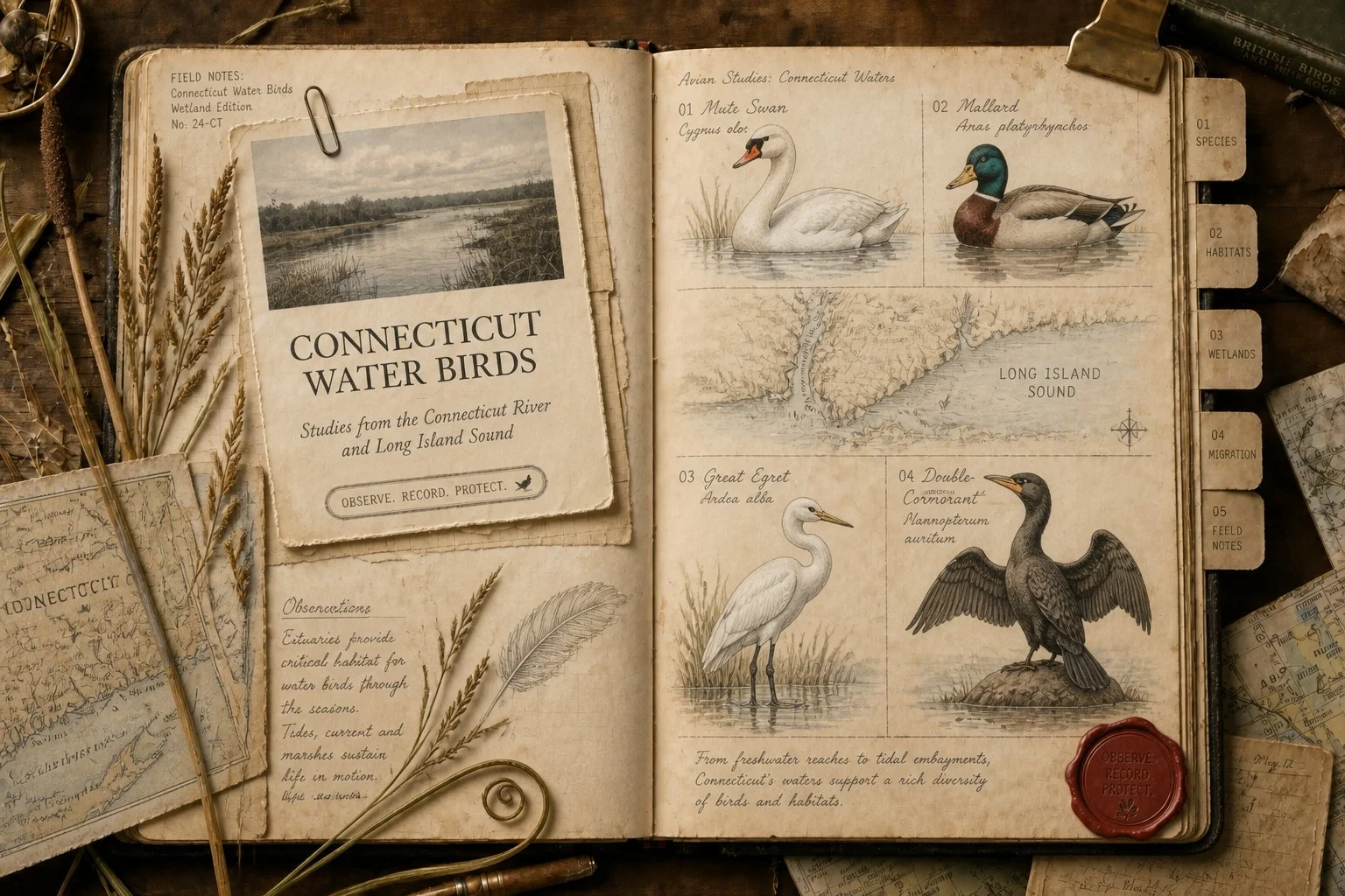 Water Birds in Connecticut: 25 Species from Sound to River