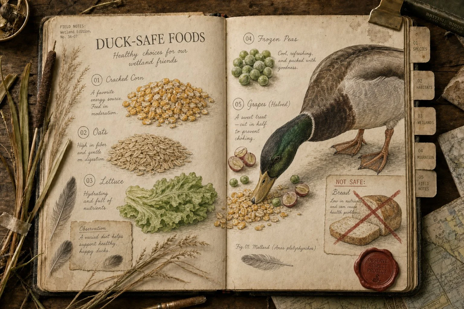 What Can I Feed Ducks at the Pond? The Quick Reference