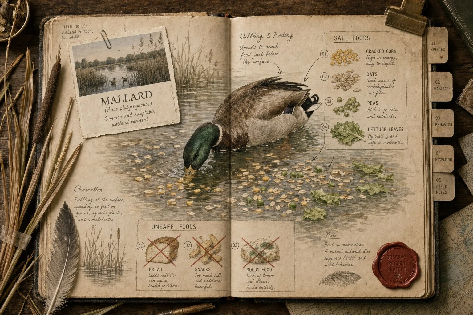 What to Feed Wild Ducks (and What to Stop Feeding Them)